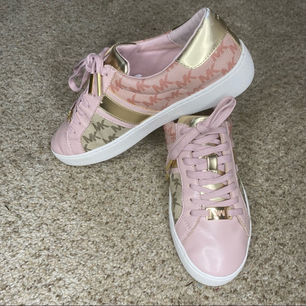 MICHAEL Michael Kors Juno Stripe Logo Lace-Up Shoes